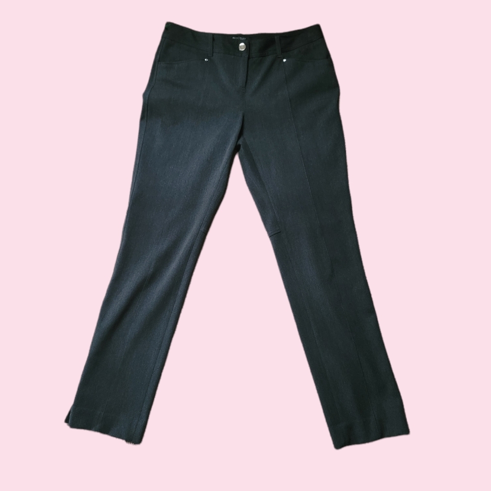 WHITEHOUSE BLACK MARKET SIZE 6 GREY/BLACK BLEND NICE BUSINESS PANTS!!